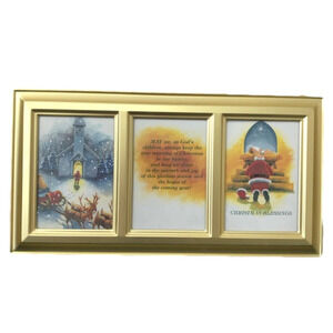 Christmas Blessings Santa and Jesus Picture